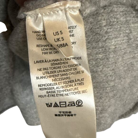 Free People Milo Gray Oversized Knit Turtleneck Pullover Sweater Size Small - Picture 5 of 13